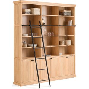 Boekenkast in grenen met ladder, Dario