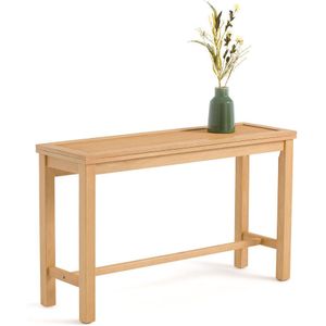 Console tafel, grenen en riet, Gabin LA REDOUTE INTERIEURS. Hout materiaal. Maten 4 personen. Beige kleur