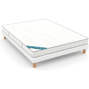 Matras met 594 pocketveren, vast, H19 cm LA REDOUTE INTERIEURS.  materiaal. Maten 90 x 190 cm. Wit kleur