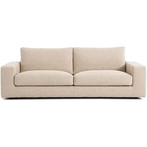 Bank in bouclette, Skander AM.PM. Bouclette materiaal. Maten 3-zit. Beige kleur