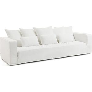 Tuinzetel met afneembare hoezen, Palata AM.PM. Polypropyleen materiaal. Maten 3-zit. Wit kleur