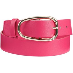 Brede riem met goudkleurige gesp LA REDOUTE COLLECTIONS. Polyurethaan materiaal. Maten 85 cm. Roze kleur