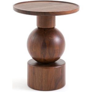 Bijzettafel in massief notenhout, Stigido AM.PM. Notenhout materiaal. Maten één maat. Kastanje kleur