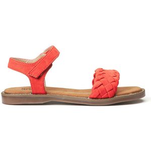 Sandalen met klittenband LA REDOUTE COLLECTIONS. Polyurethaan materiaal. Maten 31. Rood kleur