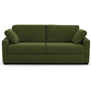 Zetel-bed fluweel, Bultex, Timor LA REDOUTE INTERIEURS. Fluweel materiaal. Maten 4-zit. Groen kleur