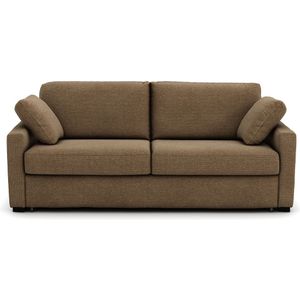 Zetel-bed in getextureerde stof, mousse, Timor LA REDOUTE INTERIEURS. Getextureerde stof materiaal. Maten 2-zit. Kastanje kleur