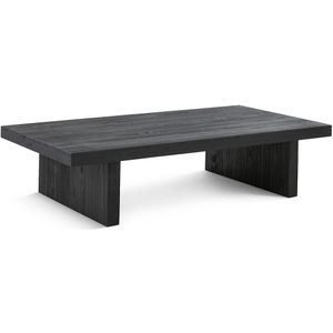 Salontafel in massief grenen, Malu LA REDOUTE INTERIEURS. Hout materiaal. Maten één maat. Zwart kleur