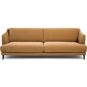 Zetel in fluweel 3, 4, of 5-zit Monza LA REDOUTE INTERIEURS. Fluweel materiaal. Maten 4-zit. Geel kleur