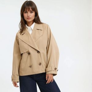 Cléore - Elegante suède Trench Coat voor dames