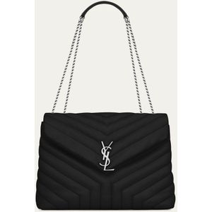 Saint Laurent Loulou Medium schoudertas van kalfsleer