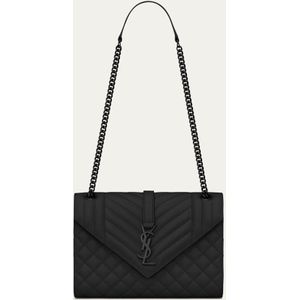 Saint Laurent Envelope Medium schoudertas van kalfsleer