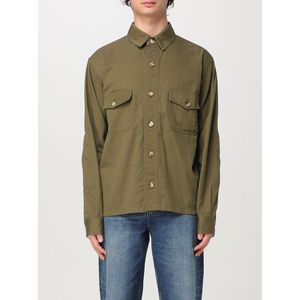 Saint Laurent - Cotton Overshirt - Groen - Heren - Katoen