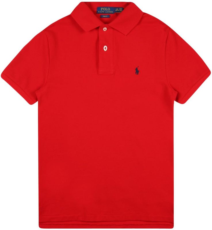 Polo Ralph Lauren - FRANCHI - Polo T-Shirt - Rood - Korte Mouw - Kinderen
