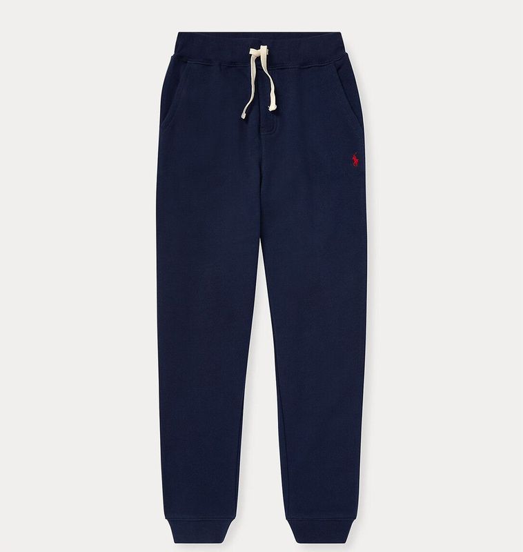 Joggingsbroek in molton POLO RALPH LAUREN. Geruwd molton materiaal. Maten M. Blauw kleur