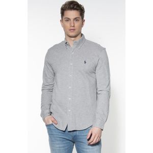 Polo Ralph Lauren, Overhemden, Heren, Grijs, 2Xl, Katoen, Casual Grijs Overhemd