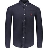 Ralph Lauren - Overhemd - Donkerblauw - Katoen - Slim Fit