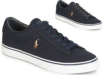 Polo Ralph Lauren - Sayer Sneakers - Marine - Canvas - Veterschoenen