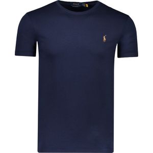 Ralph Lauren - Custom Slim Fit T-Shirt - Blauw - Katoen