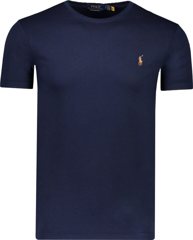 Ralph Lauren - Custom Slim Fit T-Shirt - Blauw - Katoen