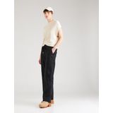 Lauren Ralph Lauren - Damesbroek - Zwart - 100% Linnen - Wide Leg Pasvorm