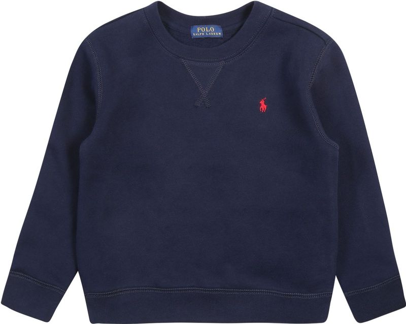 Polo Ralph Lauren - 323772102002 - Fleece Trui - Marineblauw - Katoen