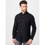 Polo Ralph Lauren, Heren, Overhemden, Zwart, Maat: M