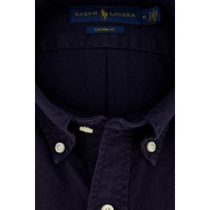 Polo Ralph Lauren casual overhemd normale fit donkerblauw effen katoen