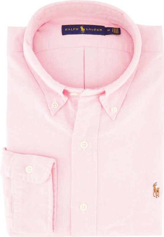 Polo Ralph Lauren, Heren, Overhemden, Roze, Maat: S Katoen,