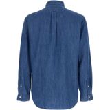 Polo Ralph Lauren - Custom Fit Overhemd - Marineblauw - Katoen - Lange Mouwen