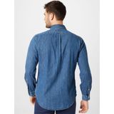 Polo Ralph Lauren - Custom Fit Overhemd - Marineblauw - Katoen - Lange Mouwen