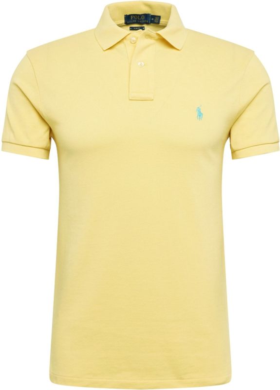 Polo Ralph Lauren - Katoenen Polo - Geel - Custom Slim Fit