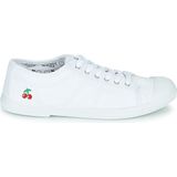 Tennisschoenen Basic 02 LE TEMPS DES CERISES. Canvas materiaal. Maten 40. Wit kleur