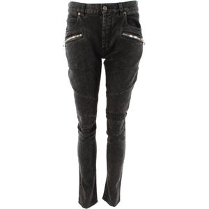 Balmain Slim fit katoenen jeans , Black , Heren , Maat: W29