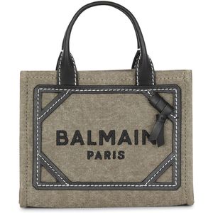 Balmain, Tassen, Dames, Groen, ONE Size, Katoen, Cross Body Bags