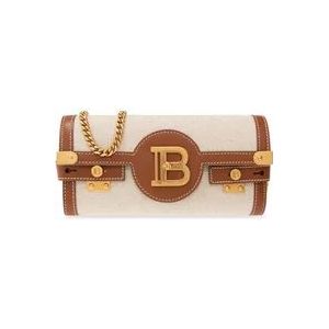 Balmain B-Buzz 23 schoudertas , Beige , Dames , Maat: ONE Size