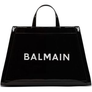 Balmain Oliviers patent shopper tas , Black , Dames , Maat: ONE Size