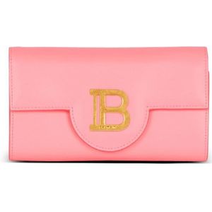 Balmain ‘B-Buzz’ portemonnee met ketting , Pink , Dames , Maat: ONE Size