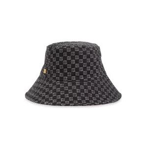 Balmain Bucket hoed met monogram , Black , Heren , Maat: M
