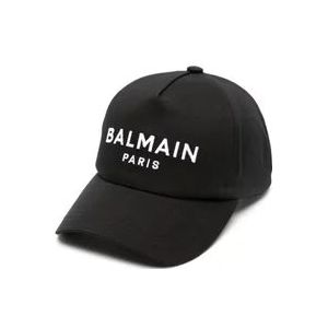 Balmain Baseballpet met logo , Black , Heren , Maat: ONE Size