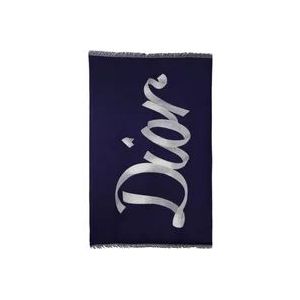 Dior Klassieke Plaid Signature Sjaal , Blue , unisex , Maat: ONE Size