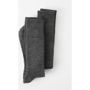 Damart - Set van 2 Paar Sokken - Grijs - Mix van Wol en Thermolactyl