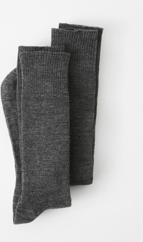 Damart - Set van 2 Paar Sokken - Grijs - Mix van Wol en Thermolactyl