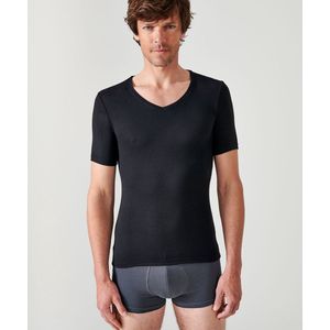 Damart - T-shirt met korte mouwen en V-hals Thermolactyl Sensitive - Heren - Zwart