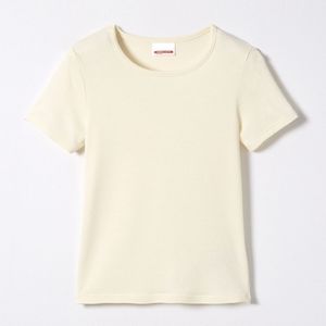 DAMART - T-shirt - Ecru - Katoen - Korte Mouwen - Warmtegraad 2