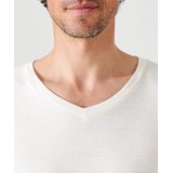 Damart - Thermolactyl Sensitive - T-shirt met Korte Mouwen - V-hals - Wit