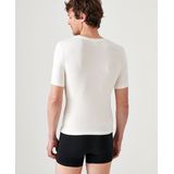 Damart - Thermolactyl Sensitive - T-shirt met Korte Mouwen - V-hals - Wit