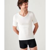 Damart - Thermolactyl Sensitive - T-shirt met Korte Mouwen - V-hals - Wit