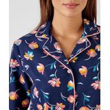 DAMART - Pyjama - Blauw - Katoen - Lange Mouwen