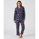 DAMART - Pyjama - Blauw - Katoen - Lange Mouwen