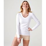 Damart - Lang Thermolactyl T-shirt - Wit - Dames